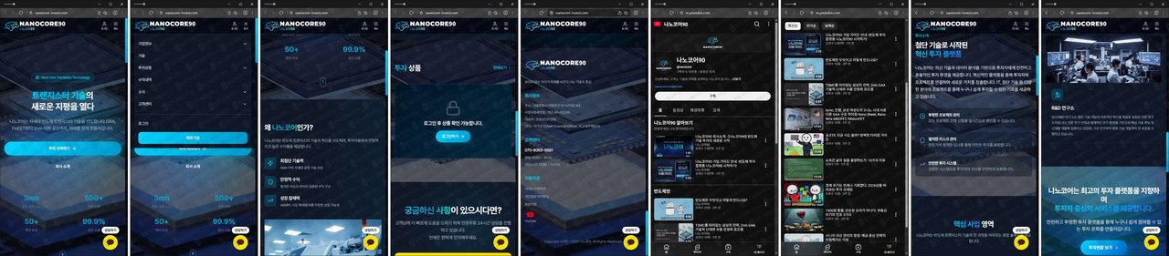 이 사진은 담덕법률사무소에서 캡쳐해둔 나노코어(URL) 웹사이트 캡쳐 사진이며 URL은 nanocore-invest.com 입니다.