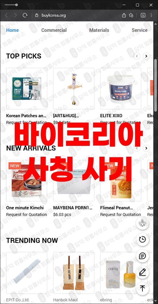 이 사진은 담덕법률사무소에서 캡쳐해둔 사칭 관련 자료 사진입니다.