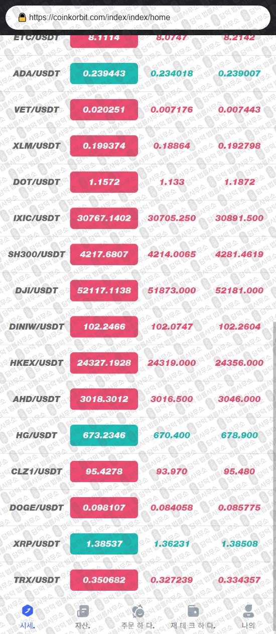이 사진은 담덕법률사무소에서 캡쳐해둔 사칭(CoinKorbit) 웹사이트 캡쳐 사진이며 URL은 coinkorbit.shop 입니다.