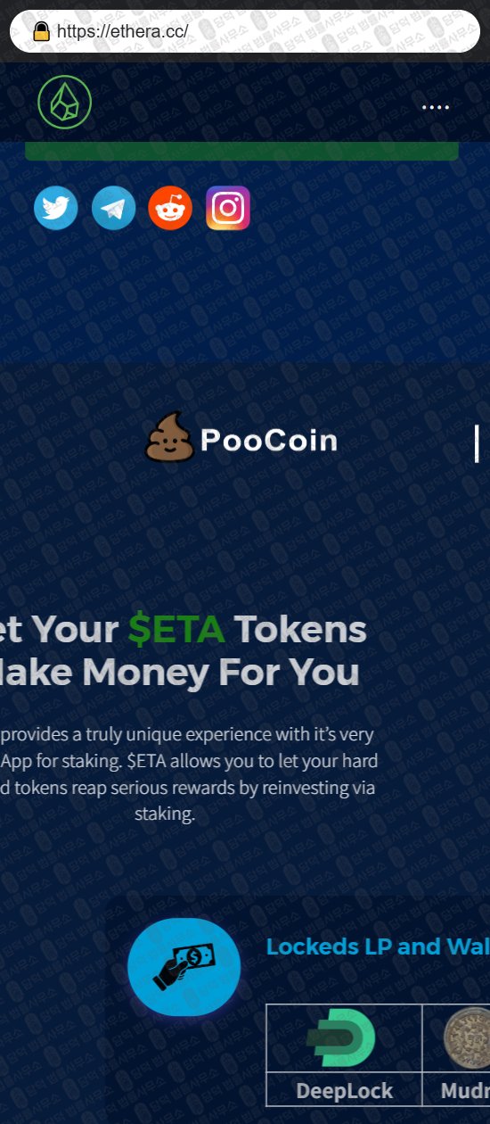이 사진은 담덕법률사무소에서 캡쳐해둔 패시브(ETHERA) 웹사이트 캡쳐 사진이며 URL은 ethera.cc 입니다.
