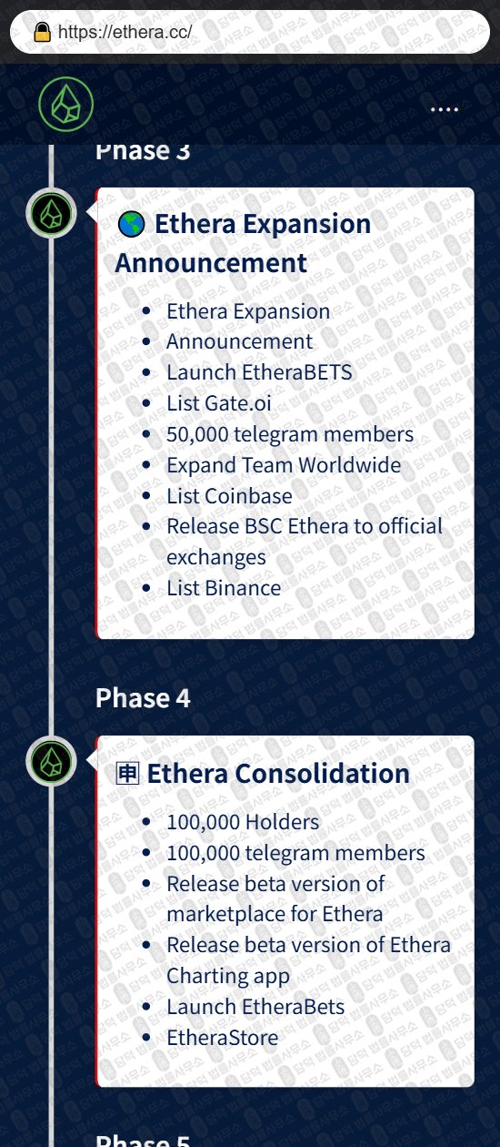 이 사진은 담덕법률사무소에서 캡쳐해둔 패시브(ETHERA) 웹사이트 캡쳐 사진이며 URL은 ethera.cc 입니다.