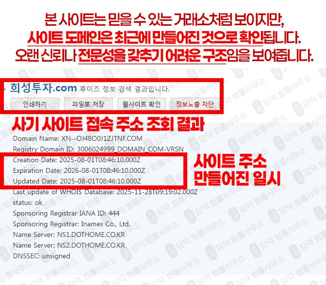 이 사진은 담덕법률사무소에서 캡쳐해둔 혁신(HS) 웹사이트 캡쳐 사진이며 URL은 invest-hs.com 입니다.