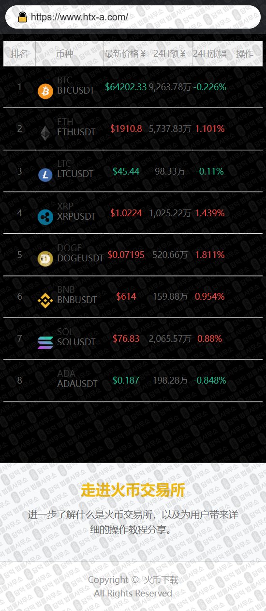 이 사진은 담덕법률사무소에서 캡쳐해둔 에이치티엑스(HTX BINANCE) 웹사이트 캡쳐 사진이며 URL은 htx-a.com 입니다.