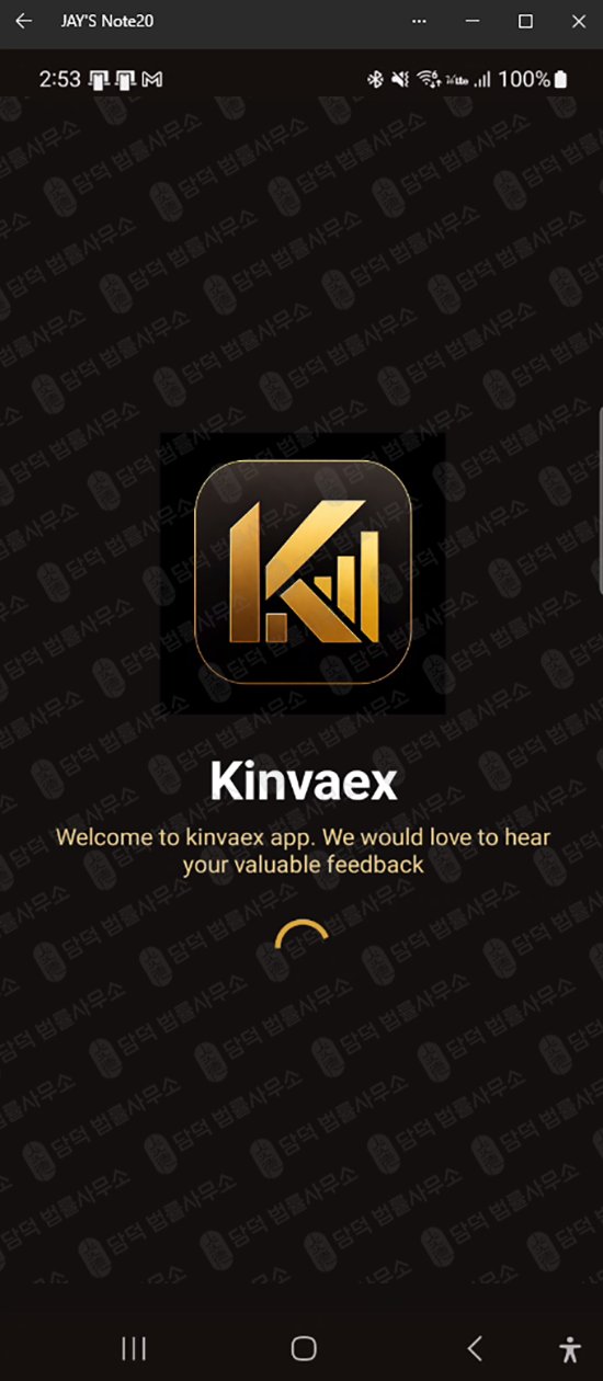 이 사진은 담덕법률사무소에서 캡쳐해둔 킨바엑스(Kinvaex) 웹사이트 캡쳐 사진이며 URL은 google.com 입니다.