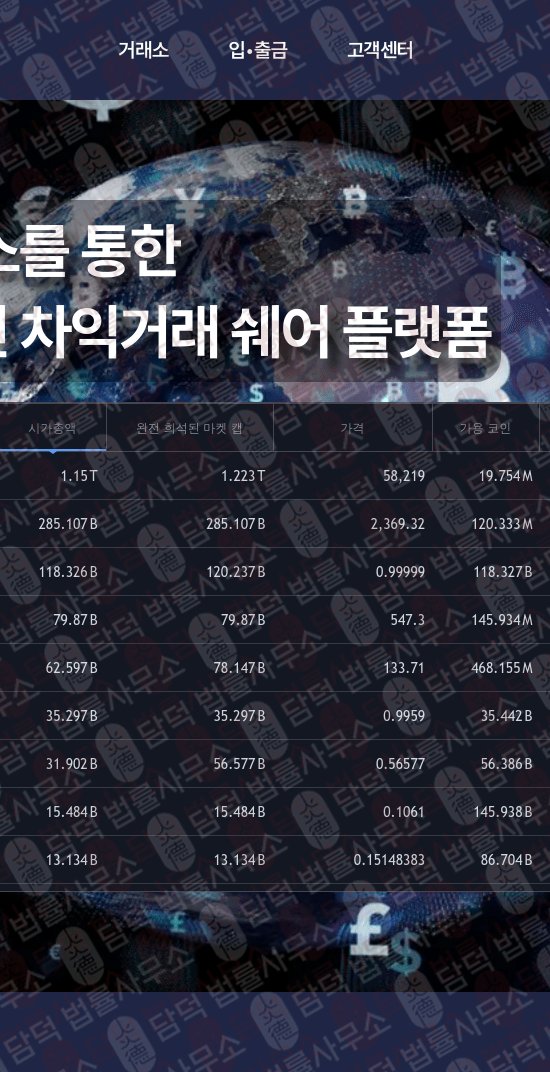이 사진은 담덕법률사무소에서 캡쳐해둔 정지(NTC Investment) 웹사이트 캡쳐 사진이며 URL은 ntc-investment.com 입니다.