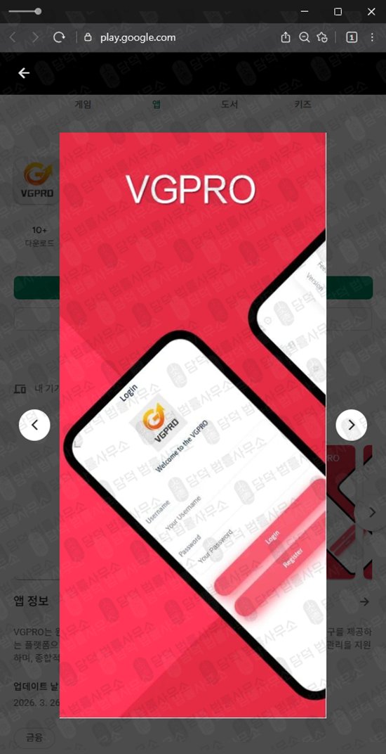 이 사진은 담덕법률사무소에서 캡쳐해둔 구글(VGPRO) 관련 자료 사진입니다.