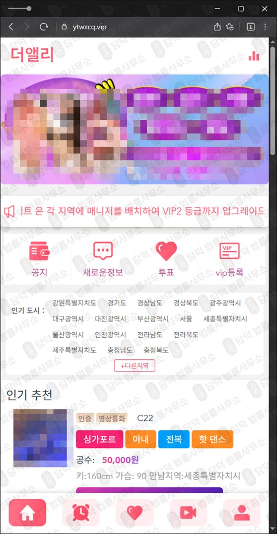 이 사진은 담덕법률사무소에서 캡쳐해둔 더앨리(URL) 관련 자료 사진입니다.